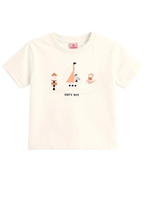 Brandili - Conjunto Infantil Bordado de Animais Bege - BRANDILI