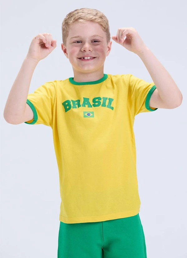 Vida Costeira - Conjunto Infantil Brasil Copa Verão Amarelo 3