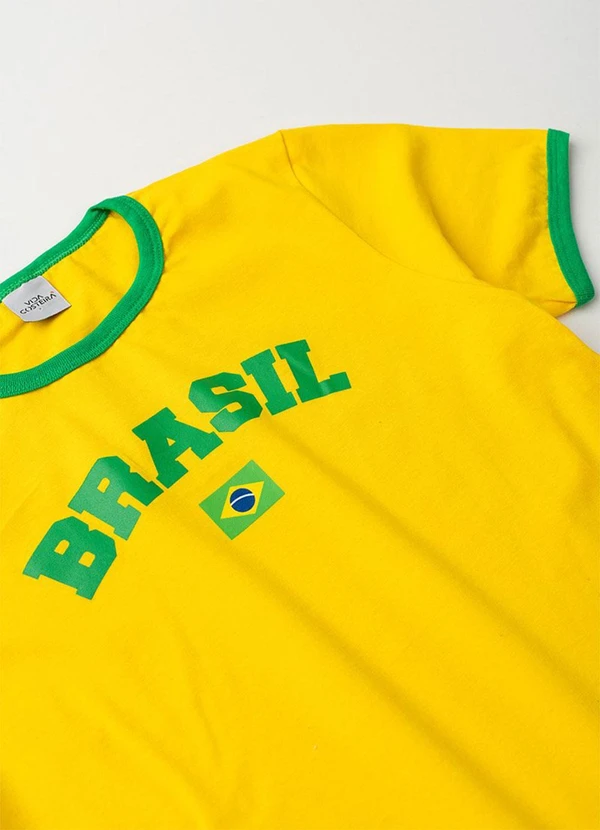 Vida Costeira - Conjunto Infantil Brasil Copa Verão Amarelo 7