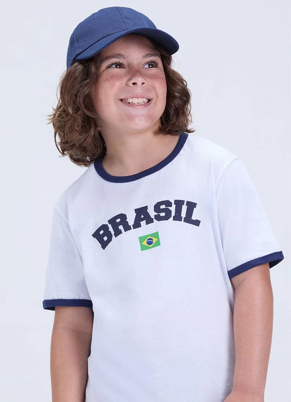 Vida Costeira - Conjunto Infantil Brasil Copa Verão Branco 4