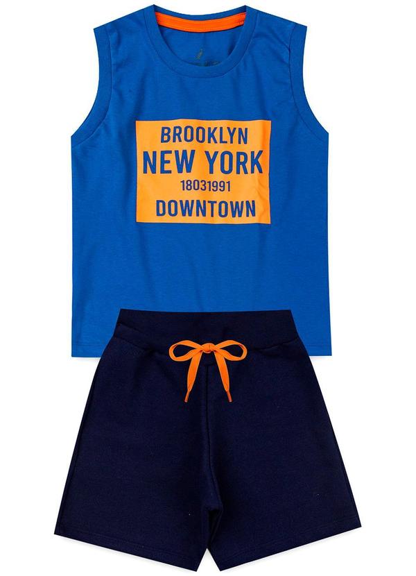 Rosa Azul - Conjunto Infantil Brooklyn Kangulu Azul Royal