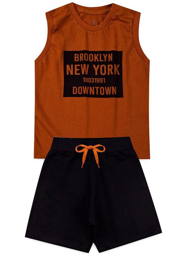 Rosa Azul - Conjunto Infantil Brooklyn Kangulu Caramelo