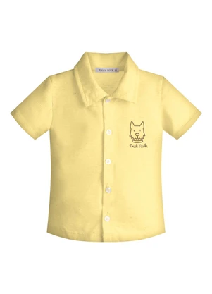 Trick Nick - Conjunto Infantil Camisa com Bermuda Amarelo - TRICK NICK