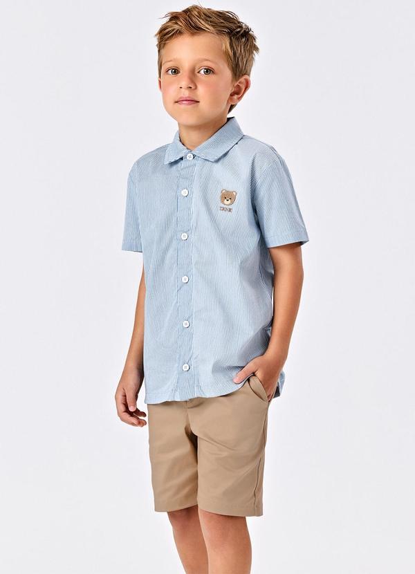 Trick Nick - Conjunto Infantil Camisa com Bermuda Azul