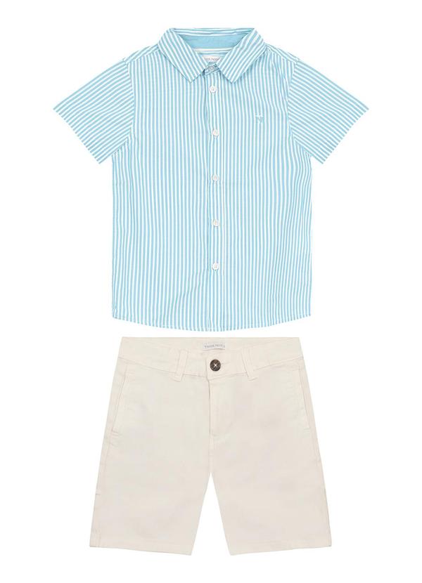 Trick Nick - Conjunto Infantil Camisa com Bermuda Azul 2