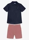 Trick Nick - Conjunto Infantil Camisa com Bermuda Azul - variação: Azul