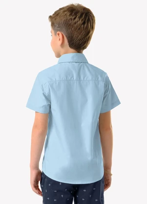 Trick Nick - Conjunto Infantil Camisa com Bermuda Azul - TRICK NICK