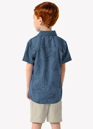 Trick Nick - Conjunto Infantil Camisa com Bermuda Azul - TRICK NICK