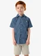 Trick Nick - Conjunto Infantil Camisa com Bermuda Azul - variação: Azul