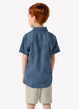 Trick Nick - Conjunto Infantil Camisa com Bermuda Azul - TRICK NICK