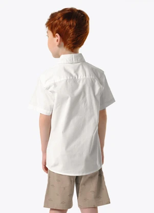 Trick Nick - Conjunto Infantil Camisa com Bermuda Bege - TRICK NICK