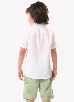 Trick Nick - Conjunto Infantil Camisa com Bermuda Bege - TRICK NICK
