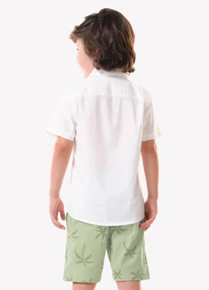 Trick Nick - Conjunto Infantil Camisa com Bermuda Bege - TRICK NICK