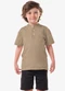 Trick Nick - Conjunto Infantil Camisa com Bermuda Bege - variação: Bege