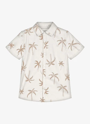 Trick Nick - Conjunto Infantil Camisa com Bermuda Bege - TRICK NICK