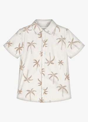 Trick Nick - Conjunto Infantil Camisa com Bermuda Bege - TRICK NICK