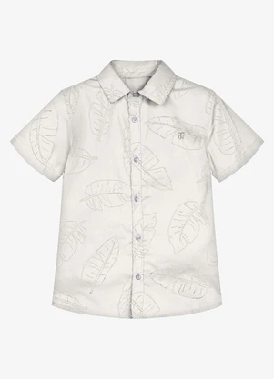 Trick Nick - Conjunto Infantil Camisa com Bermuda Bege - TRICK NICK