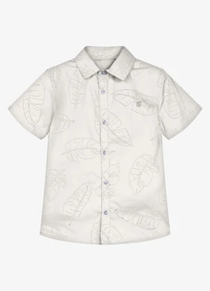 Trick Nick - Conjunto Infantil Camisa com Bermuda Bege - TRICK NICK