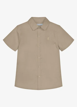Trick Nick - Conjunto Infantil Camisa com Bermuda Marrom - TRICK NICK