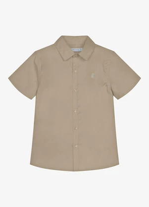 Trick Nick - Conjunto Infantil Camisa com Bermuda Marrom - TRICK NICK