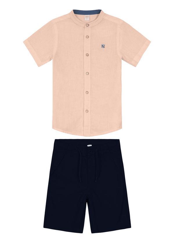 Trick Nick - Conjunto Infantil Camisa com Bermuda Rosa