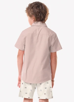 Trick Nick - Conjunto Infantil Camisa com Bermuda Rosa - TRICK NICK