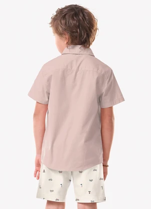 Trick Nick - Conjunto Infantil Camisa com Bermuda Rosa - TRICK NICK
