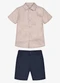 Trick Nick - Conjunto Infantil Camisa com Bermuda Azul - variação: Rosa