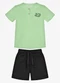 Trick Nick - Conjunto Infantil Camisa com Bermuda Verde - variação: Verde