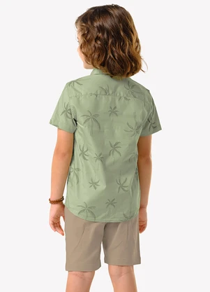 Trick Nick - Conjunto Infantil Camisa com Bermuda Verde - TRICK NICK