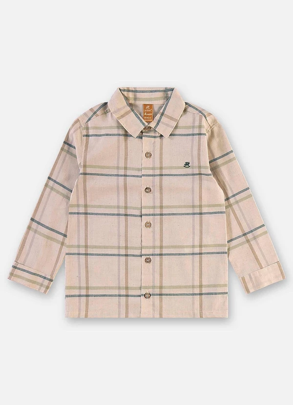 Up Baby - Conjunto Infantil Camisa e Bermuda Bege 4