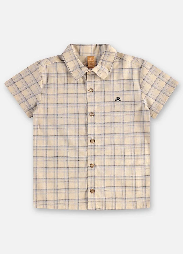 Up Baby - Conjunto Infantil Camisa e Bermuda Bege 4
