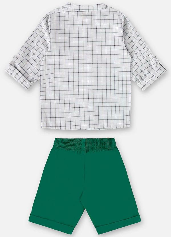 Up Baby - Conjunto Infantil Camisa e Bermuda Branco 3