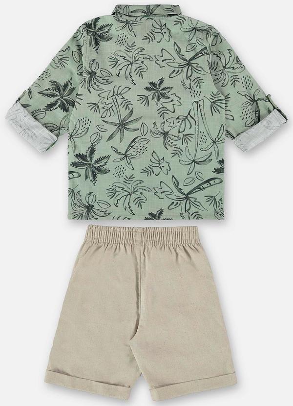Up Baby - Conjunto Infantil Camisa e Bermuda Verde 3