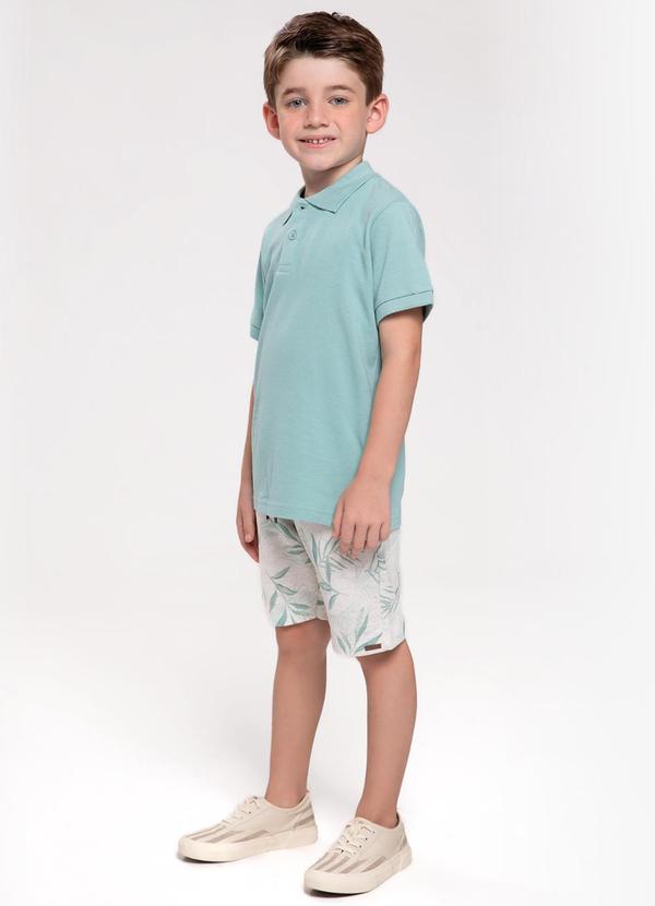 Trick Nick - Conjunto Infantil Camisa Polo e Bermuda Verde