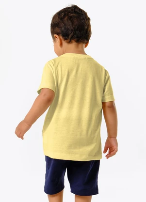 Trick Nick - Conjunto Infantil Camiseta com Bermuda Amarelo - TRICK NICK