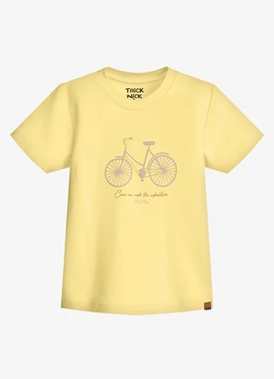 Trick Nick - Conjunto Infantil Camiseta com Bermuda Amarelo - TRICK NICK