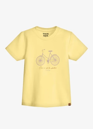 Trick Nick - Conjunto Infantil Camiseta com Bermuda Amarelo - TRICK NICK