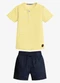 Trick Nick - Conjunto Infantil Camiseta com Bermuda Verde - variação: Amarelo