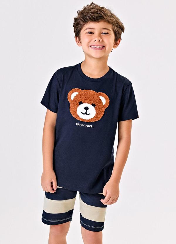 Trick Nick - Conjunto Infantil Camiseta com Bermuda Azul 1