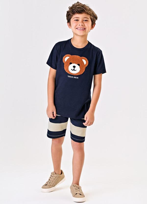 Trick Nick - Conjunto Infantil Camiseta com Bermuda Azul 3