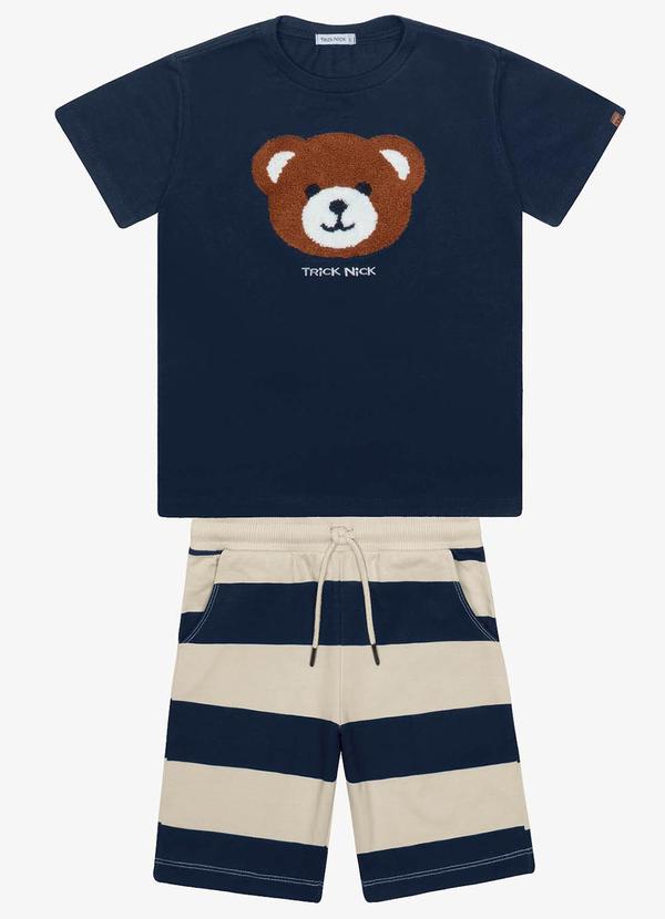 Trick Nick - Conjunto Infantil Camiseta com Bermuda Azul 6