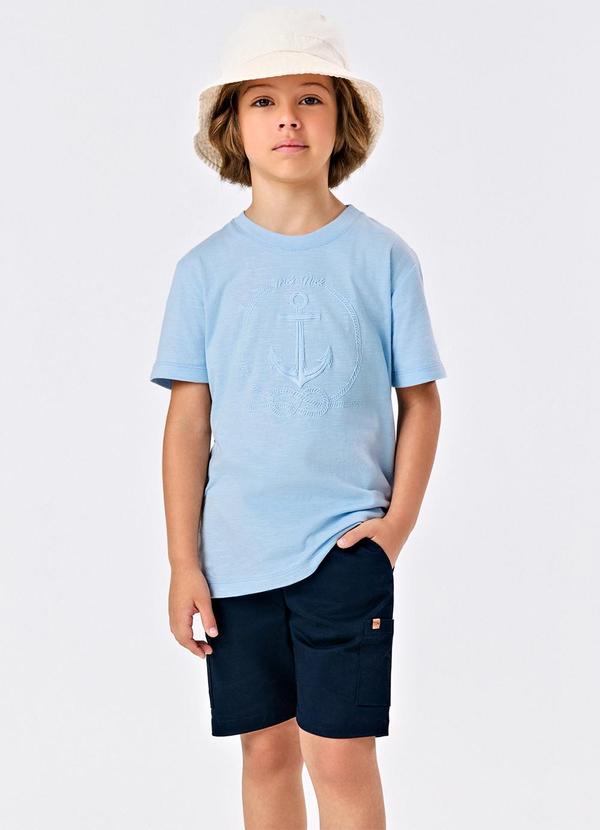Trick Nick - Conjunto Infantil Camiseta com Bermuda Azul