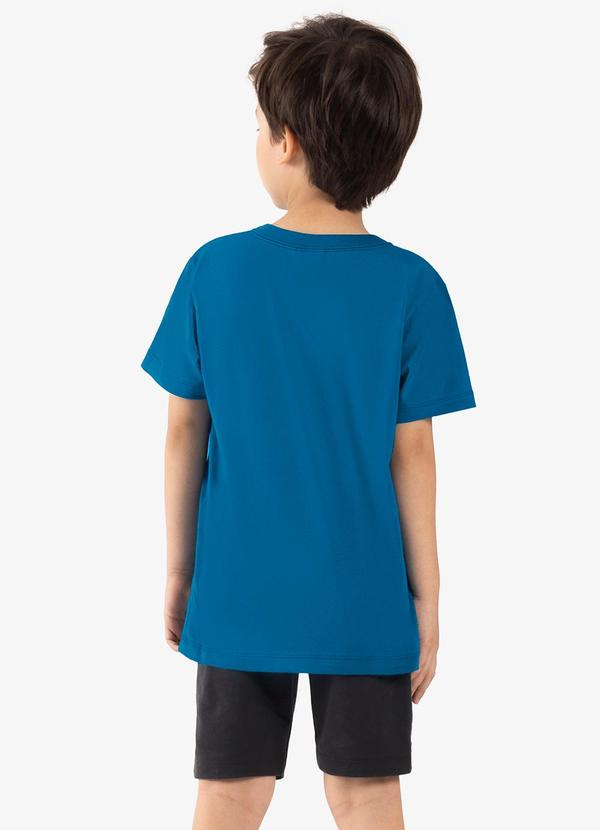 Rovi Kids - Conjunto Infantil Camiseta com Bermuda Azul 2