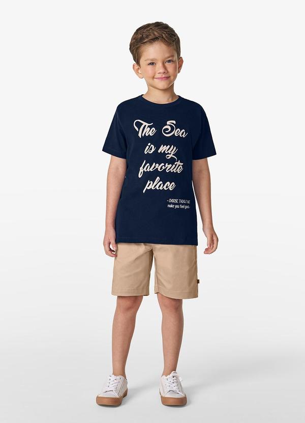 Trick Nick - Conjunto Infantil Camiseta com Bermuda Azul