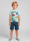 Select - Conjunto Infantil Camiseta com Bermuda Roxo - variação: Azul