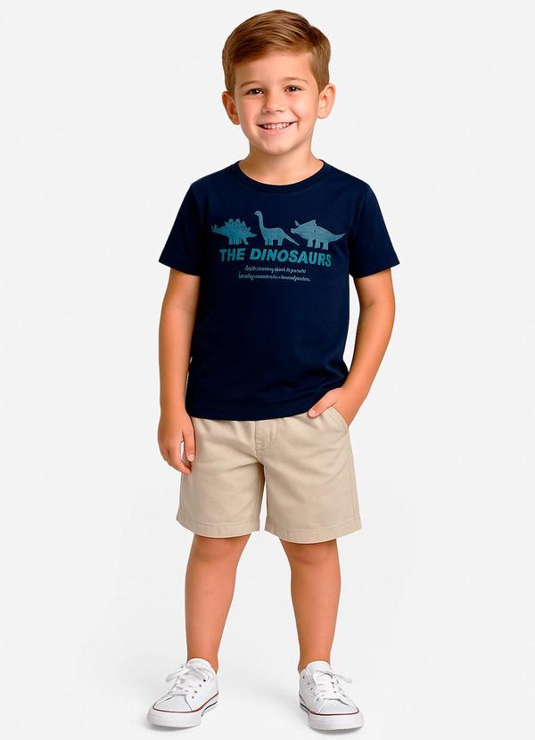 Select - Conjunto Infantil Camiseta com Bermuda Azul