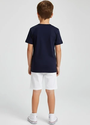 Select - Conjunto Infantil Camiseta com Bermuda Azul - SELECT