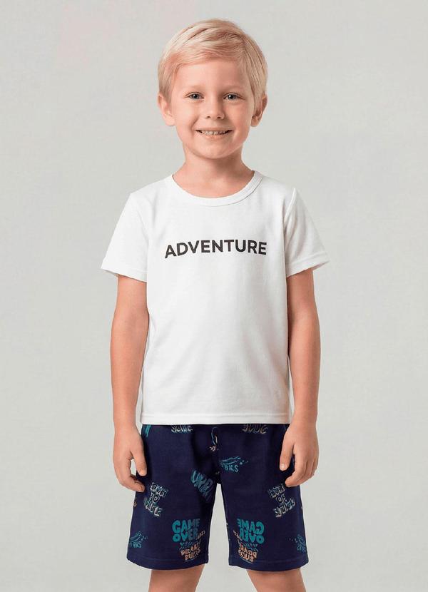 Select - Conjunto Infantil Camiseta com Bermuda Azul