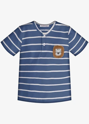 Trick Nick - Conjunto Infantil Camiseta com Bermuda Azul - TRICK NICK